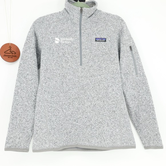 Patagonia Tops - Patagonia Women Medium 1/4 Zip Pullover Better Sweater Gray Dentsply Sirona Logo